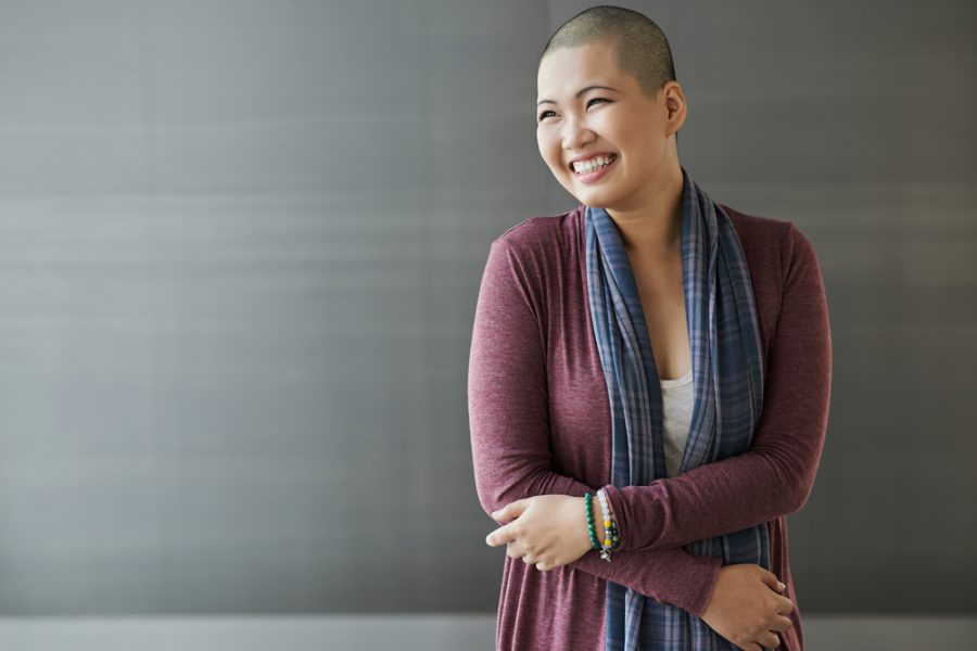 Young Woman With Cancer Smiling