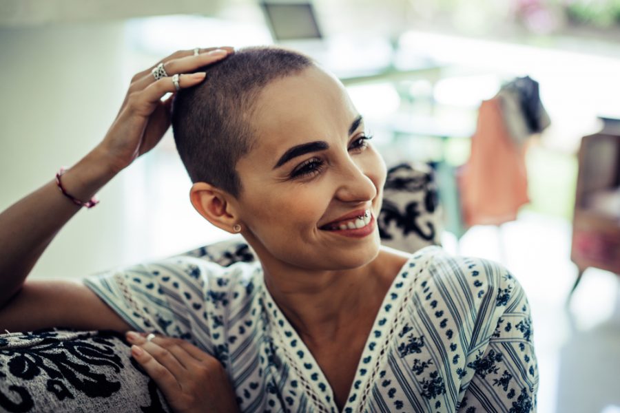 Woman With Cancer Smiling