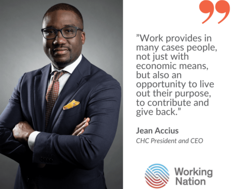 CHC’s Jean Accius Discusses Key Social Determinant of Health on WorkingNation’s Work In Progress podcast